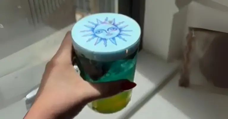 Electric Blue Lemonade Mocktail